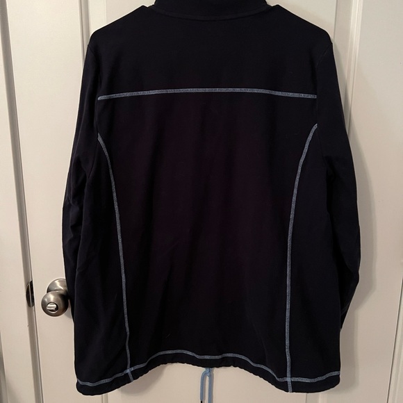 Talbots navy quarter zip sweatshirt Size XL - Picture 3 of 3